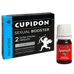 Cupidon 5 Erection Capsules & Spanish Fly Cupid 5ml reviews and discounts sex shop