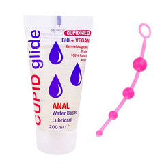 Explore Pleasurable Anal Play with Cupid Glide Anal Bio 200ml and Anal Balls Set reviews and discounts sex shop