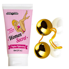 Pink Vaginal Balls and Women Secret Vaginal Lubricant Set for Enhanced Sensations and Tightening reviews and discounts sex shop