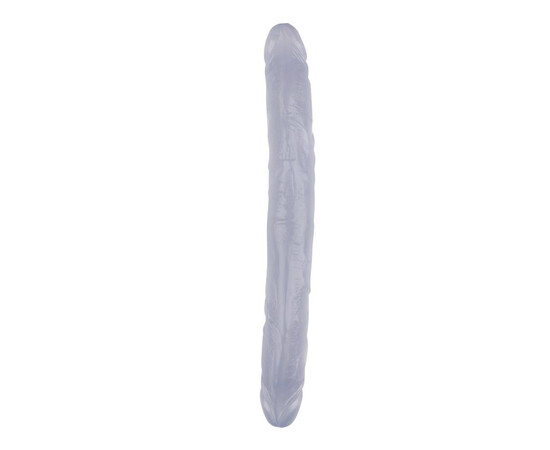 Double transparent dildo Dildo Clear 32.5 cm reviews and discounts sex shop