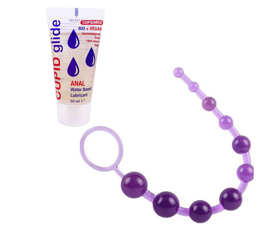 Anal rosary Purple Fancy + gift lubricant reviews and discounts sex shop
