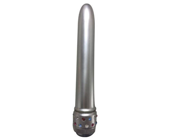 Jeweled Delight Silver Vibrator reviews and discounts sex shop