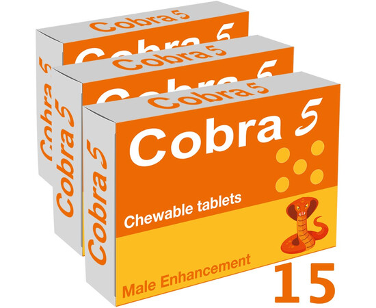 Enhance Your Sexual Performance with Cobra 5 Erection Sublingual (15 chewable tablets) reviews and discounts sex shop