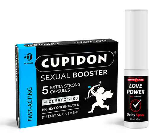 Love Power Delay Spray & Cupidon 5 Erection Capsules reviews and discounts sex shop
